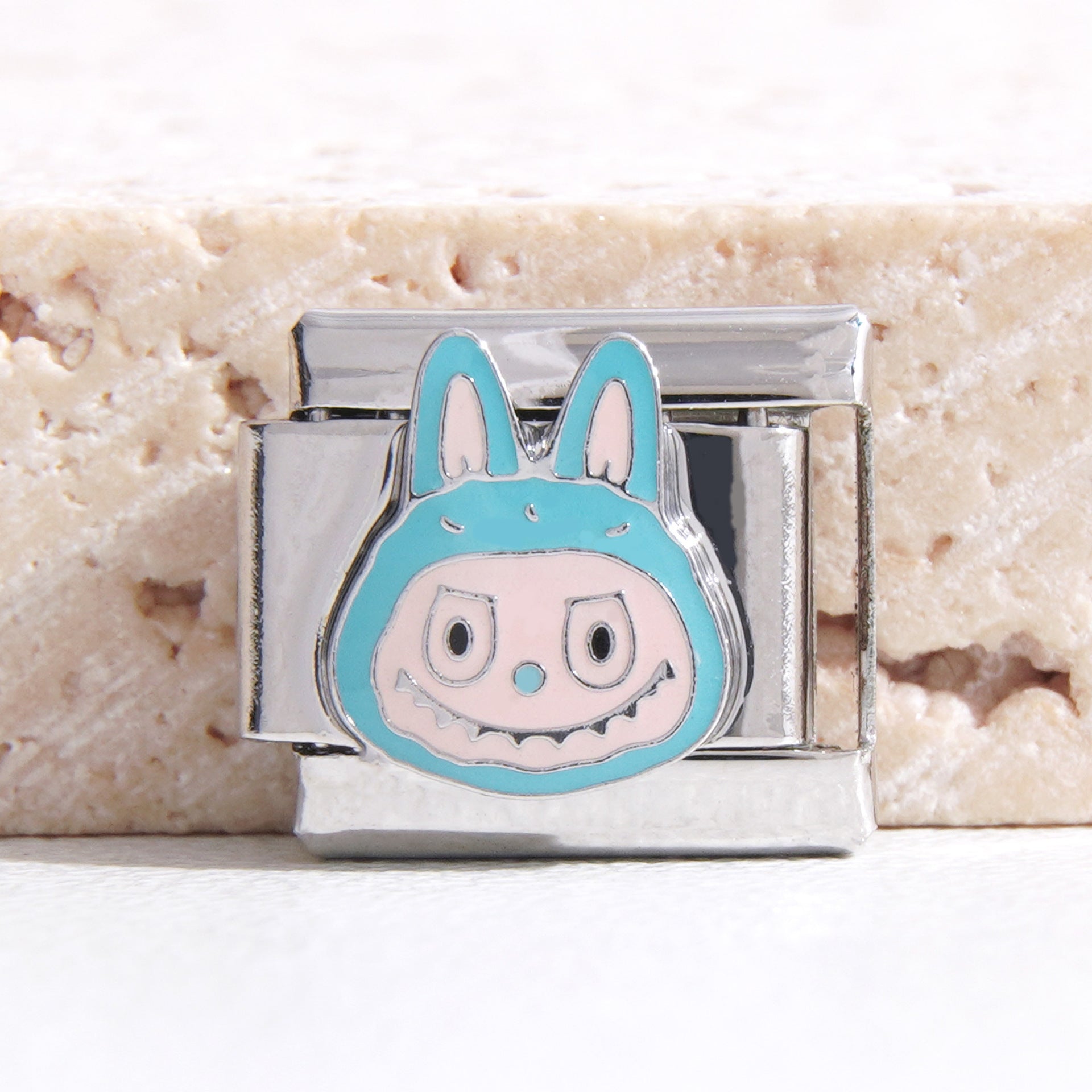 Wholesale Italian Charm Bracelet 9mm DIY Splicing Cute Cartoon Stainless Steel Composable Bracelet