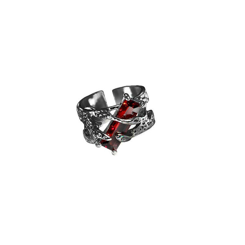 Wholesale Goth  Thorns Ruby Ring  Couple's Ring
