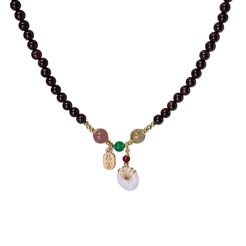 Wholesale Layered Garnet Bead Bracelet Trendy Fashion Accessory for Everyday Wear and Gift Giving