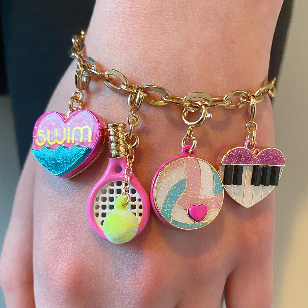 Wholesale volleyball baseball element dopamine personality pendant bracelet pendant accessories