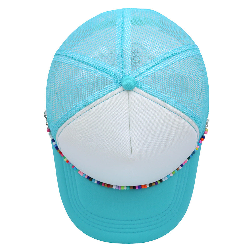 Wholesale Colorful Chain Trucker Cap Mesh Cap Baseball Cap ACC-HT-HaiPu019