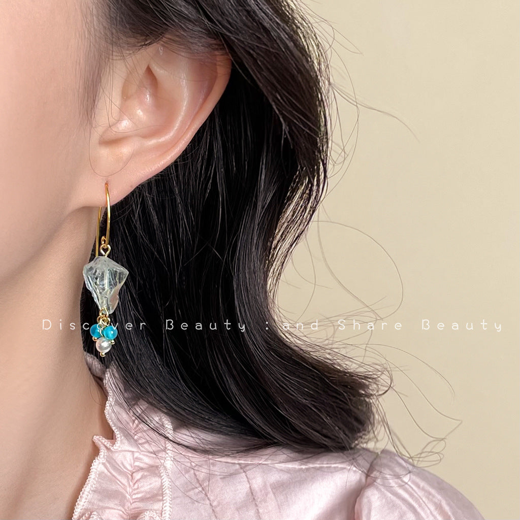 Wholesale  Crystal Blue Earring