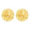 Wholesale Round Concave Stainless Steel Earrings 18K Gold Earrings