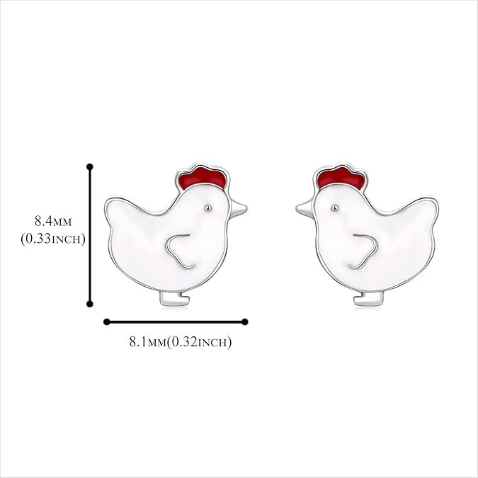 Wholesale  Cartoon Walking Chick Earrings Cute Personalized Oil Dripping Animal Earrings
