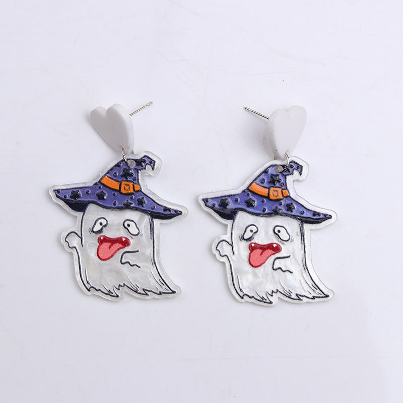 Wholesale  earrings skeleton  web ghost mummy earrings