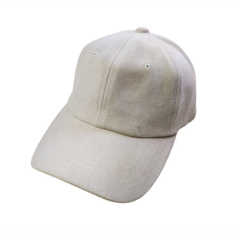 Wholesale  deerskin velvet baseball cap  retro  color outdoor travel sun hat