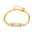 Wholesale  irregular light luxury titanium steel snake bone chain bracelet
