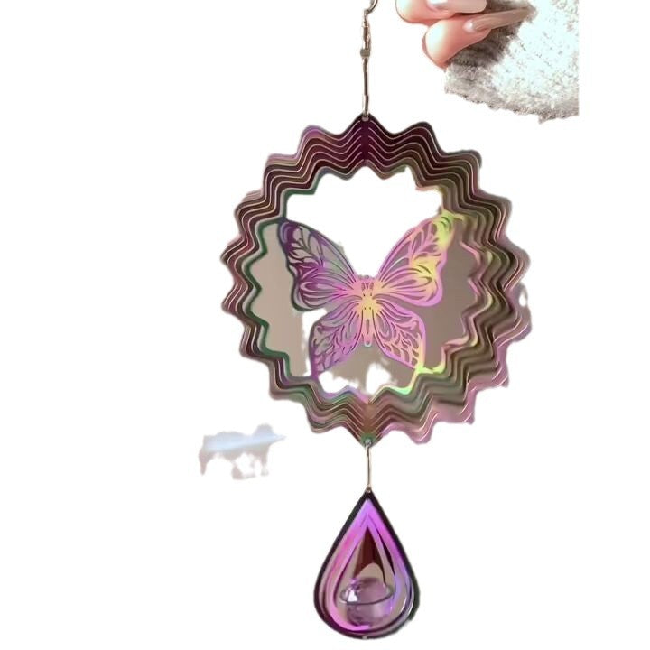 Wholesale Mandala Wind Chimes 3D Rotating Wind Chimes