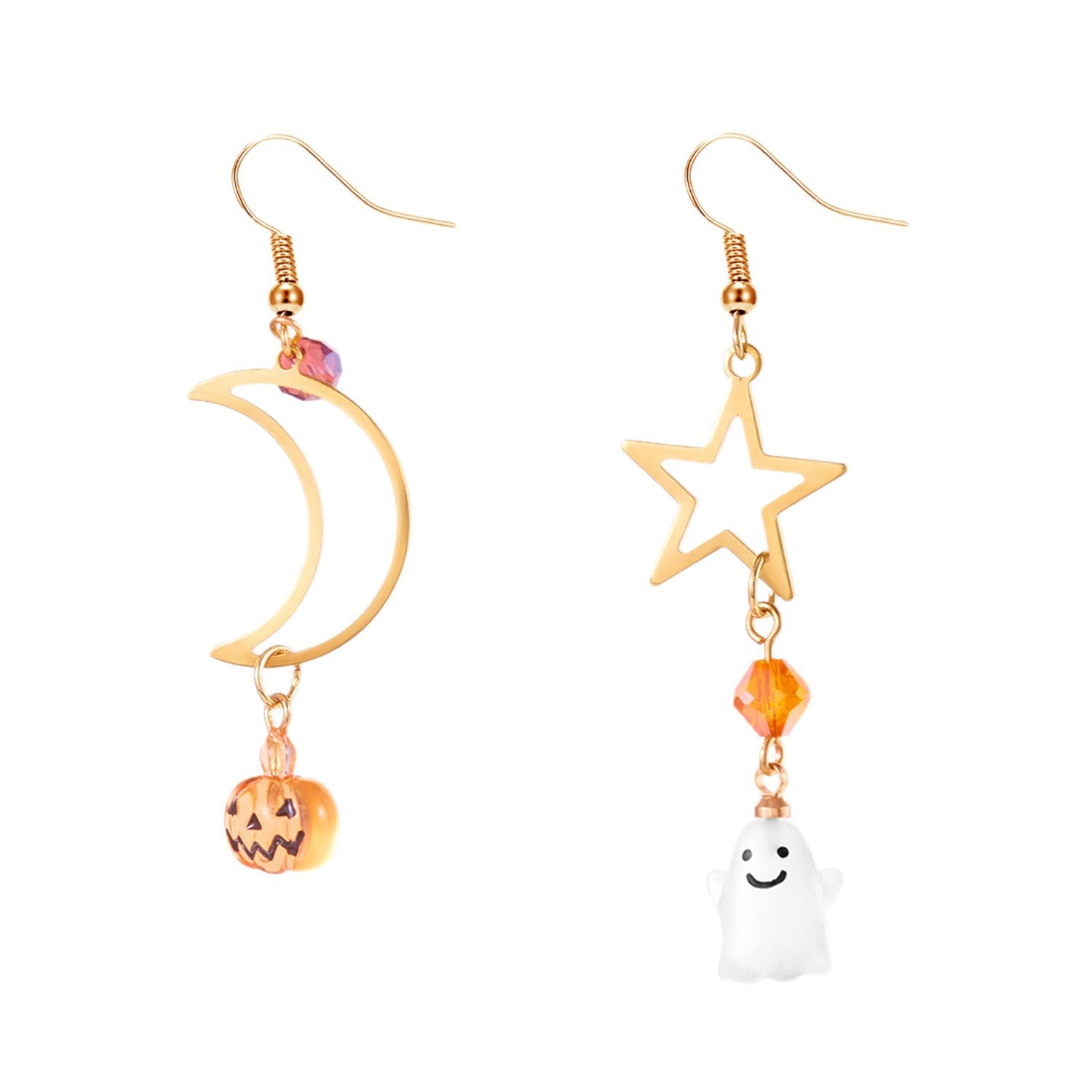 Wholesale  Ghost Pumpkin Moon Pentagram Cartoon Earrings