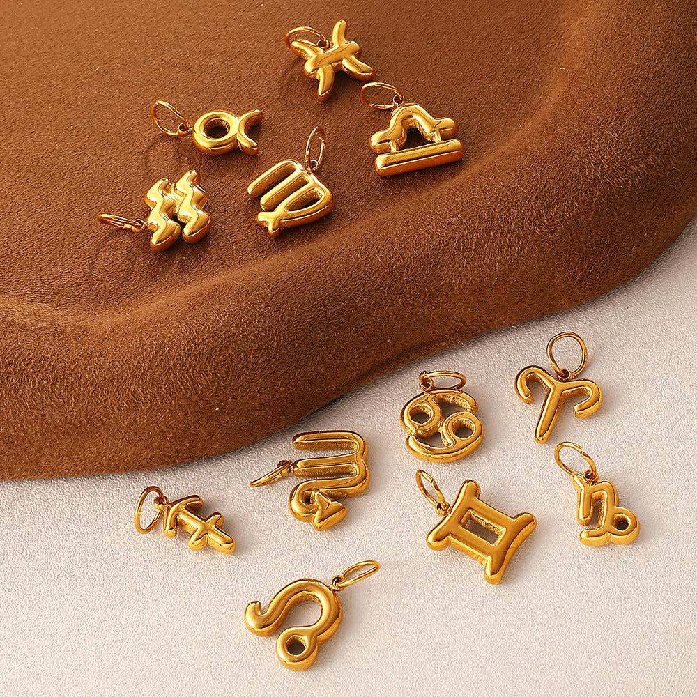 Wholesale  Twelve Contions Stainless Steel  Charms