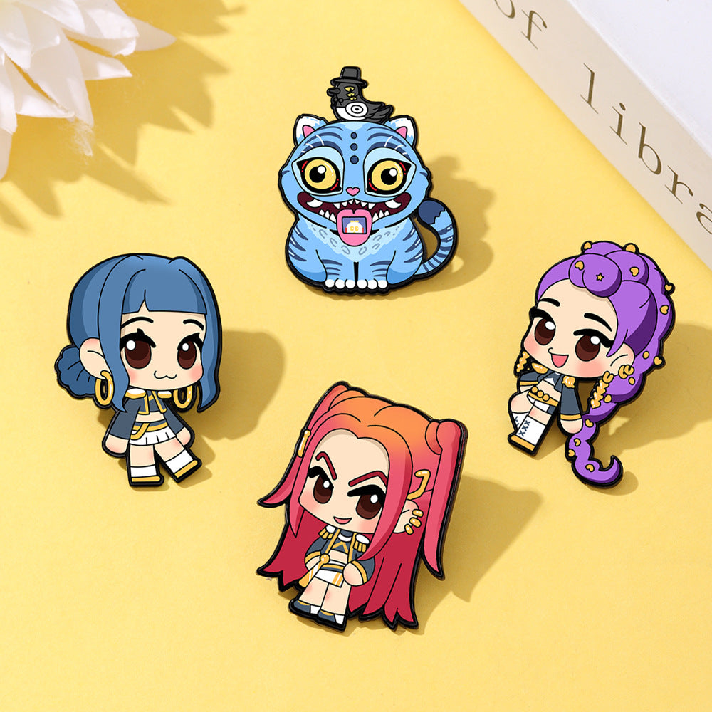 Wholesale K-POP  Cartoon Metal Brooch