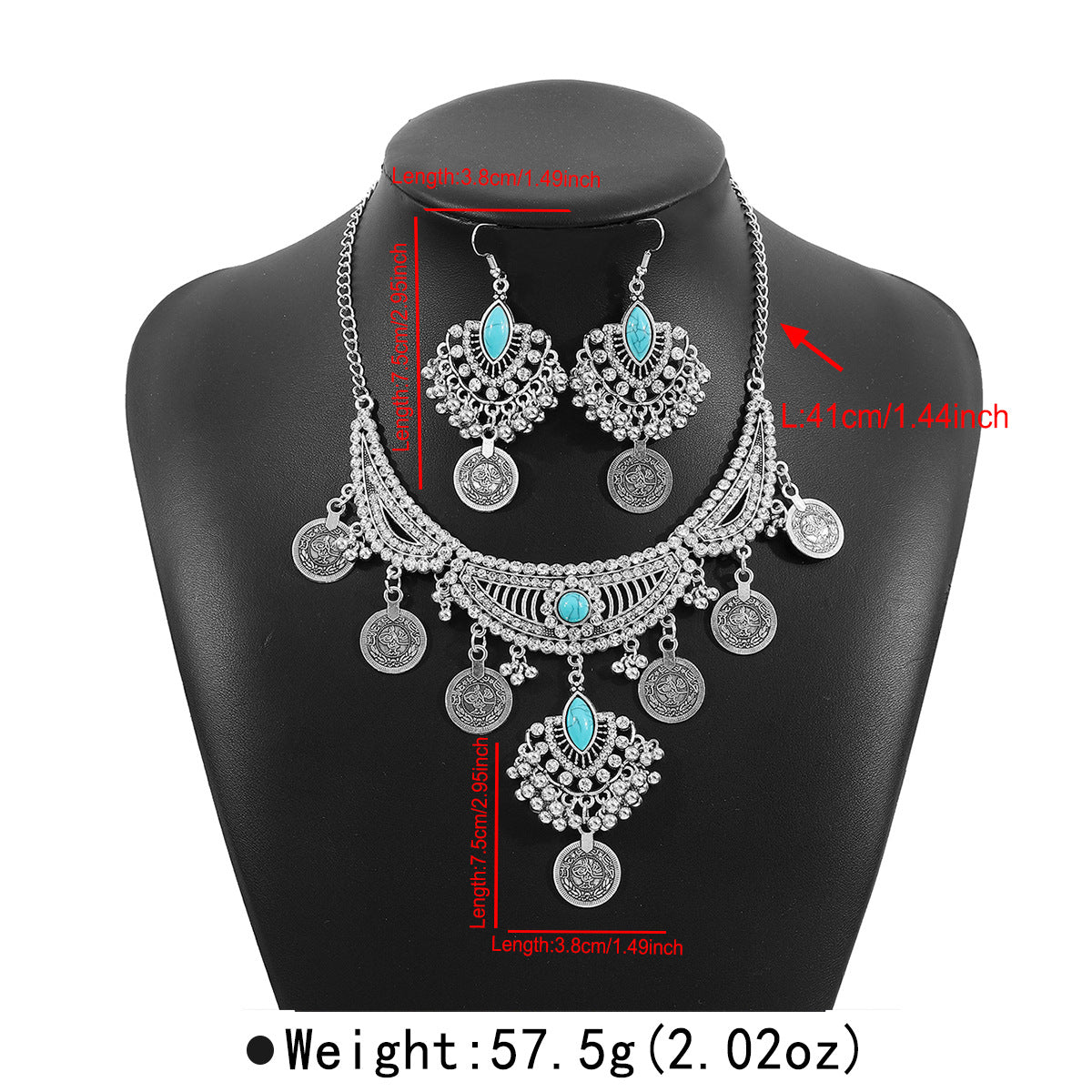 Wholesale Necklace and Earrings Set,  Exaggerated Stylish