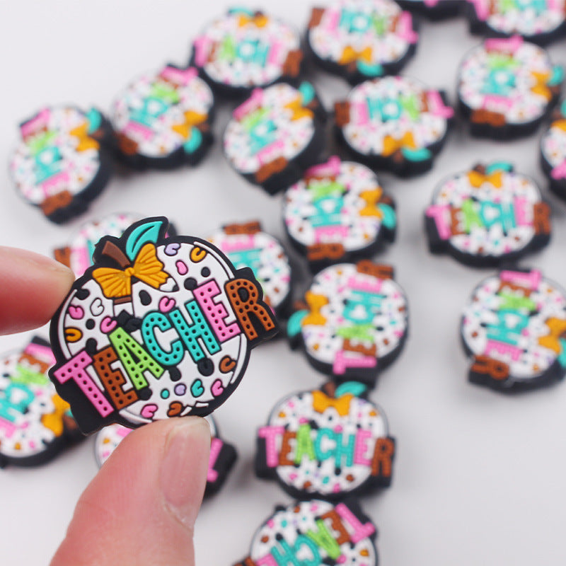 Wholesale Cartoon Cute Cartoon Teacher's Day Apple Series Focal Beads DIY Bead Accessories