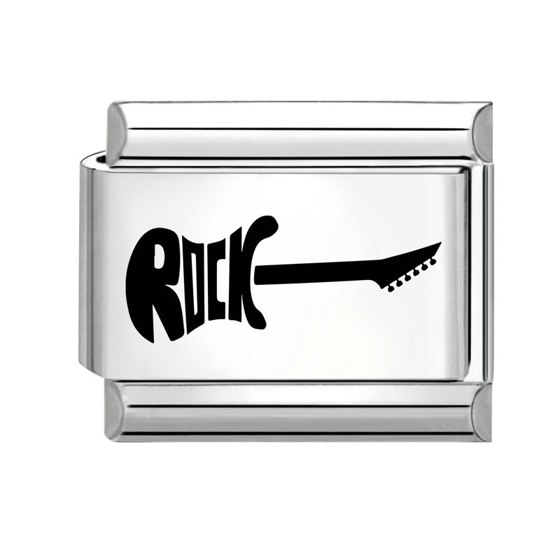 Wholesale Italian Charm Bracelet 9mm DIY Splicing Creative Pattern Stainless Steel Composable Bracelet