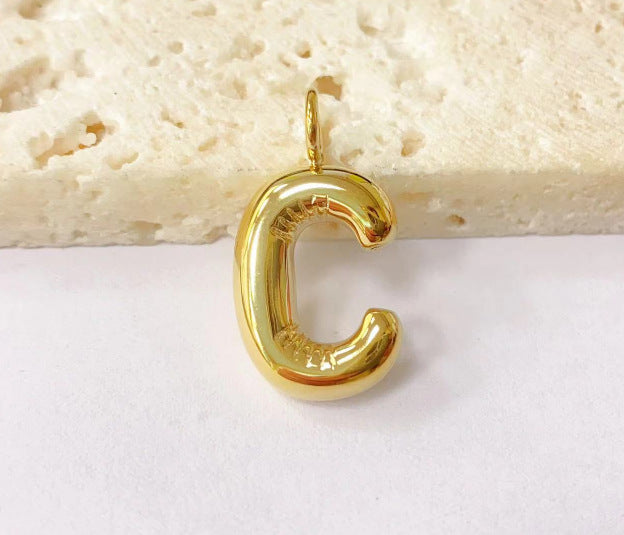 Wholesale Stainless steel bubble letter pendant