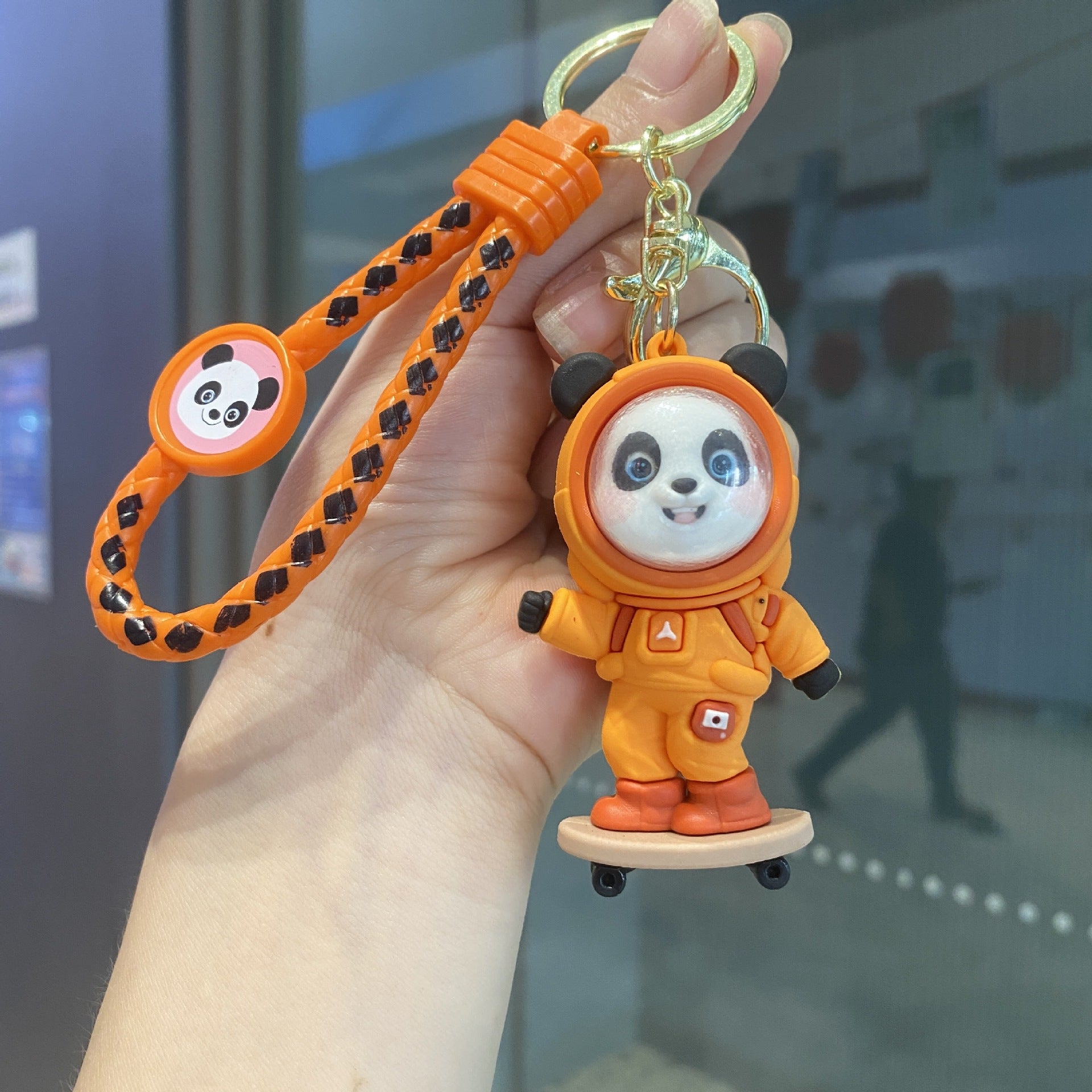 Wholesale Cartoon Skateboard Panda Keychain ACCVIP-KC-ZeCi001