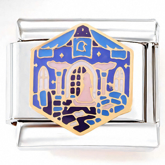 Wholesale DIY stainless steel bracelet little fox skull holiday style module bracelet