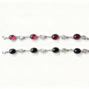 Wholesale Victorian Vampire Gothic Style Red Crystal Necklace Bracelet Set – Trendy Jewelry Accessory for Everyday Wear