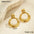 Wholesale  Stainless Steel Hoop Earrings Plated with 18K Gold Earrings
