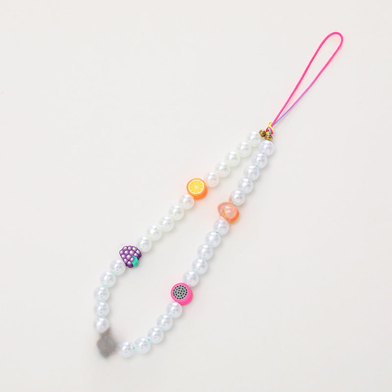 Wholesale  Colorful Bow Beaded  Chain  Jewelry Lanyard  Keychains