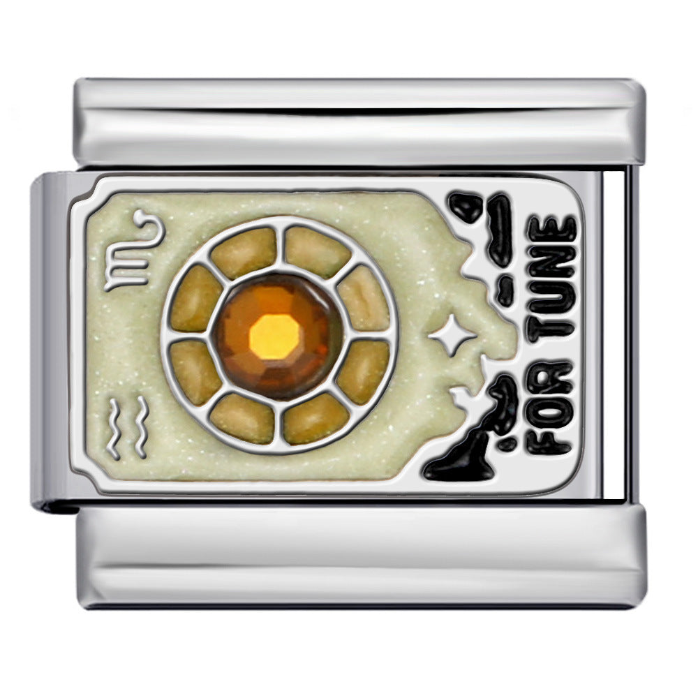 Wholesale Italian Charm Bracelet 9mm DIY Mysteries of the Universe Creative Stainless Steel Composable Bracelet