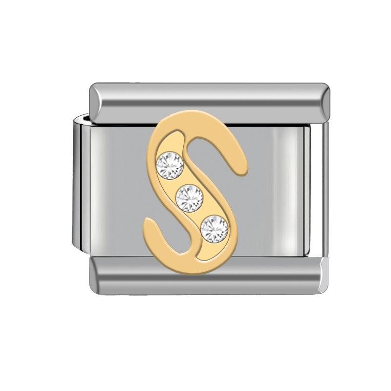 Wholesale Italian Charm Bracelet Diamond Bracelet 9mm DIY Pattern Free Stitching Detachable Composable Bracelet ACC-BT-JL009