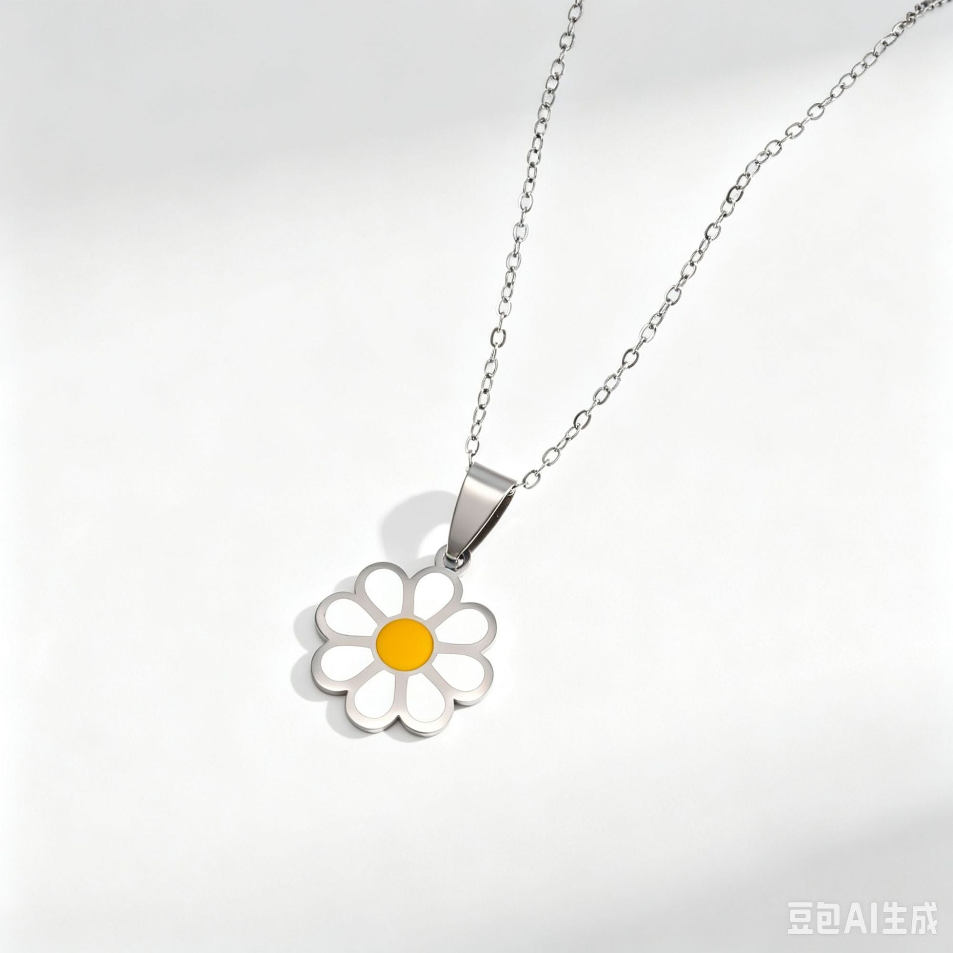 Wholesale Chic  Flower Open Ring Adjustable Stainless Steel Fashion Jewelry Accessory for Women Gift