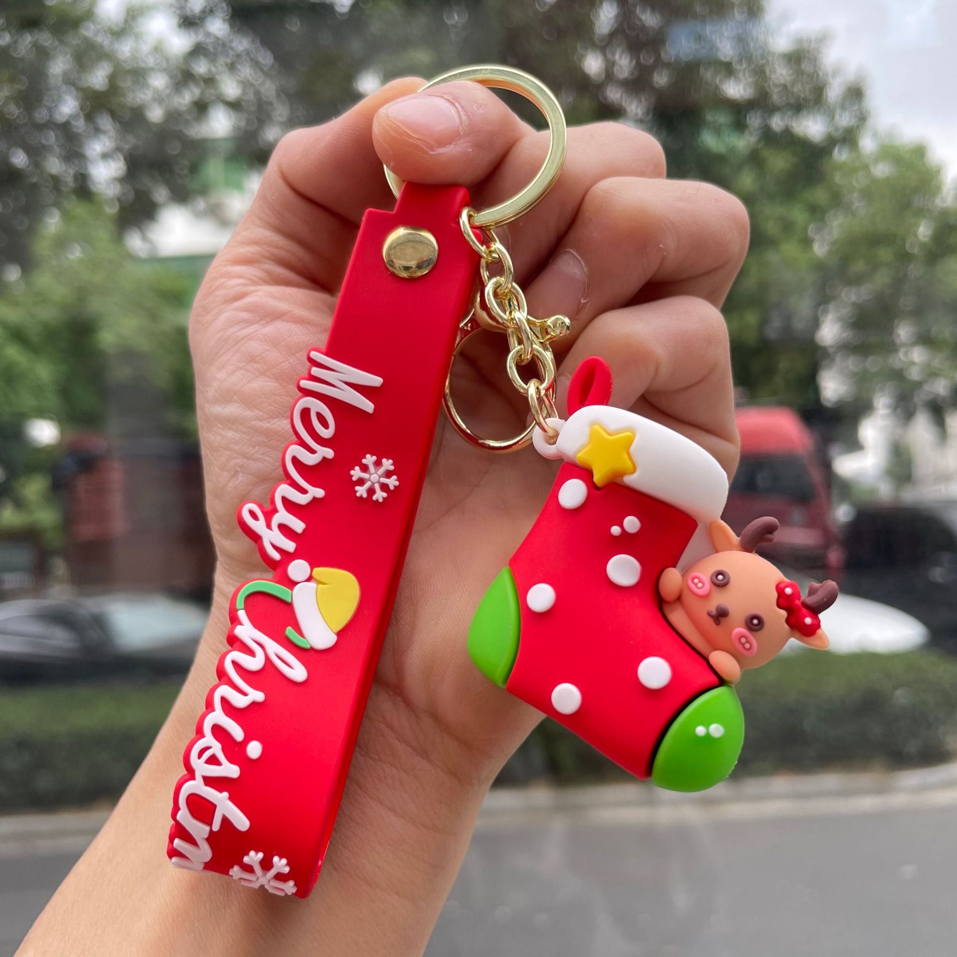 Wholesale  Christmas snowman Keychains