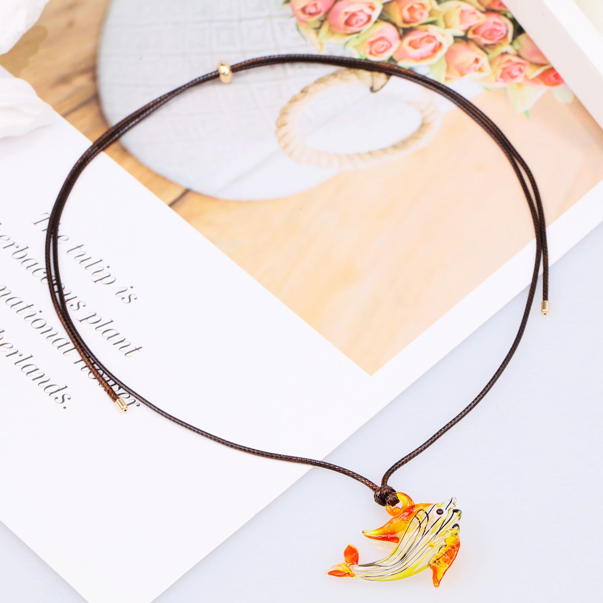 Wholesale  Tropical Fish Seahorse Walrus Dolphin Stretch Necklace