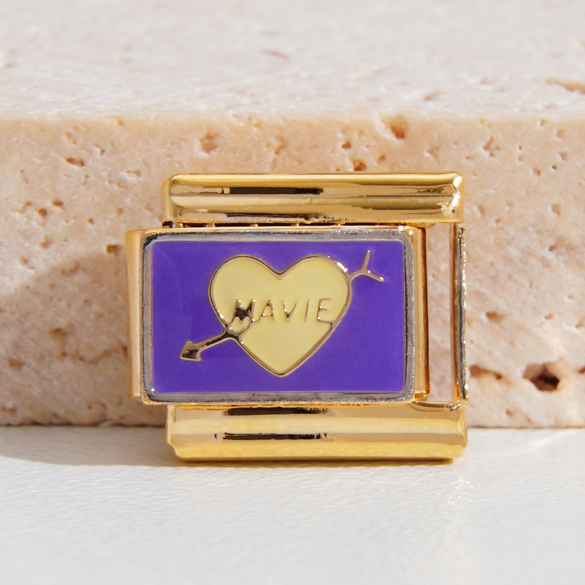 Wholesale 9mm Italian Charm Starter Bracelets DIY square Single Section Creative Stainless Steel Composable Bracelet