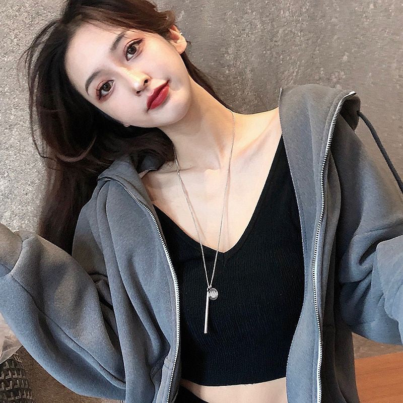 Wholesale  geometric zircon Pearl T-shaped buckle necklace