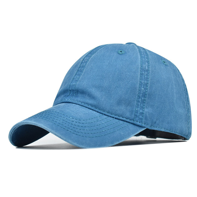 Wholesale Fashion Washed Cotton Baseball Cap Solid Color Adjustable Men S Sun Hat Casual Everyday Wear
