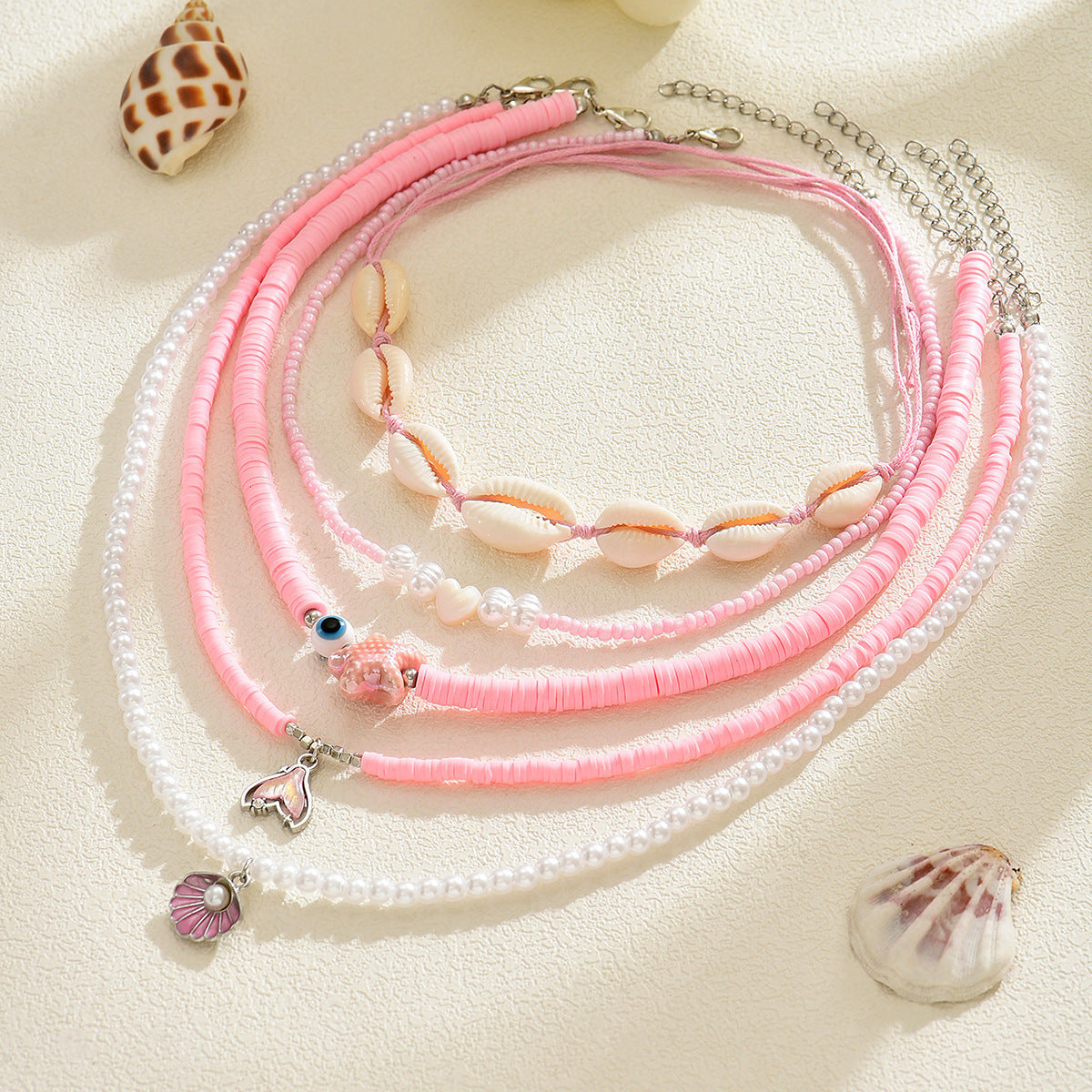 Wholesale  Summer Ocean Resort Style Fashion Shell Necklace