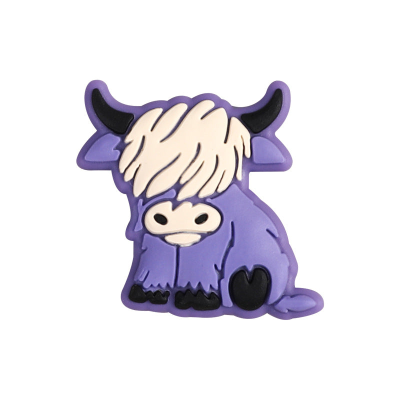 Wholesale 20pcs Cartoon Bull Head Focal Beads DIY Bead Accessories