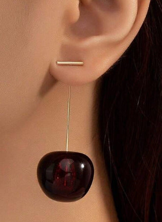 Wholesale Fruit Cherry Ear Drop Cute Earrings