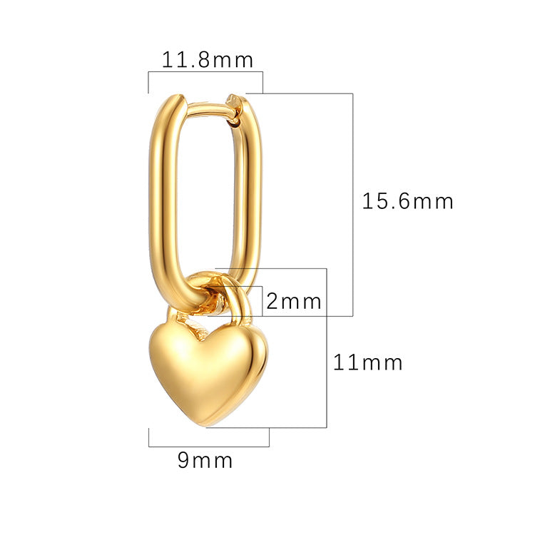 Wholesale Stainless Steel Heart Pendant Earrings ACC-ES-MuShan059