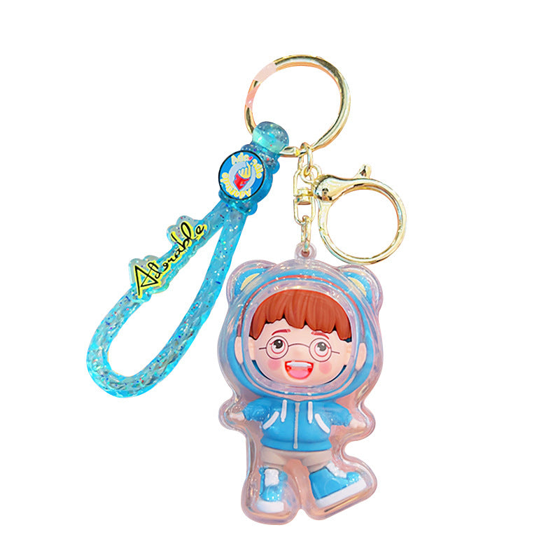 Wholesale Cute cartoon acrylic couple keychain