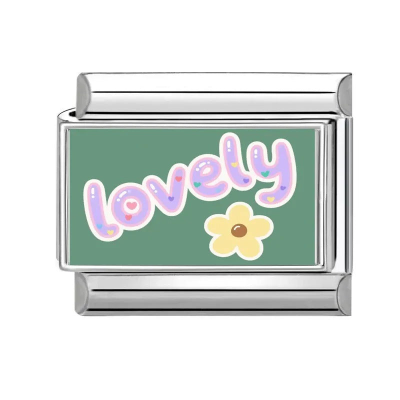 Wholesale Italian ModularValentine' s Day Collection Love DIY  Bracelet