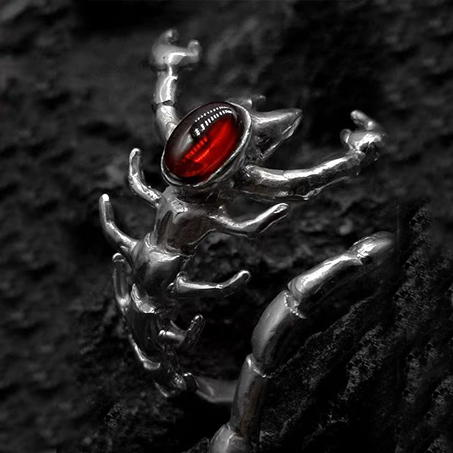 Wholesale Animal index finger ring 3D scorpion diamond ring