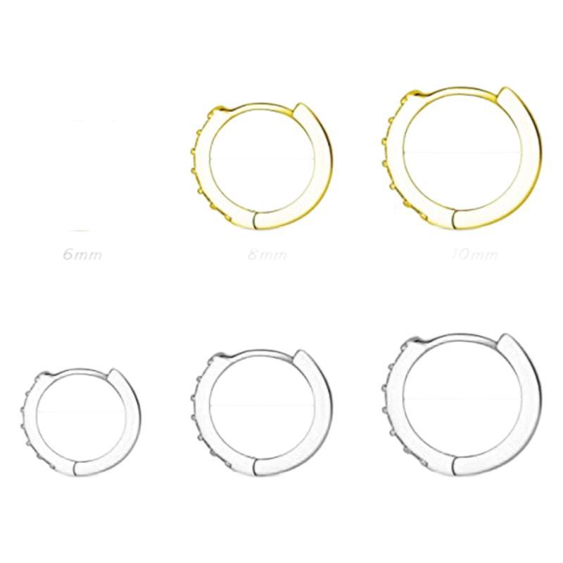 Wholesale Copper single row drill earrings