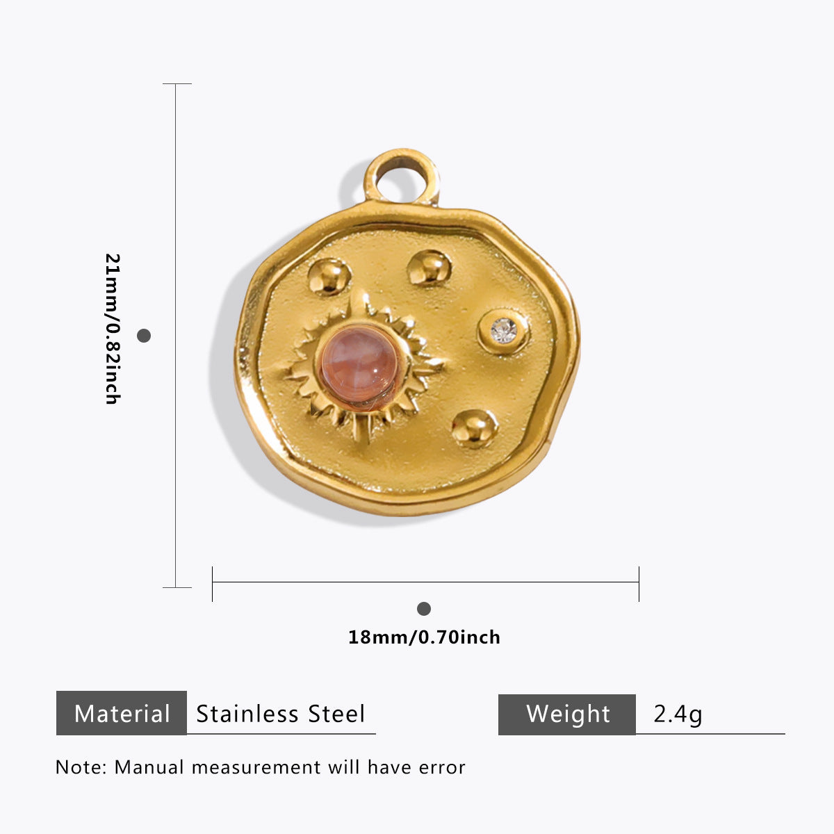 Wholesale 5pcs Stainless Steel  Pearl Pendant Oil Drop Pendant Bell Flower Pendant