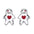 Wholesale Halloween Easter Ghost Face Ghost Cute Little Ghost Earrings