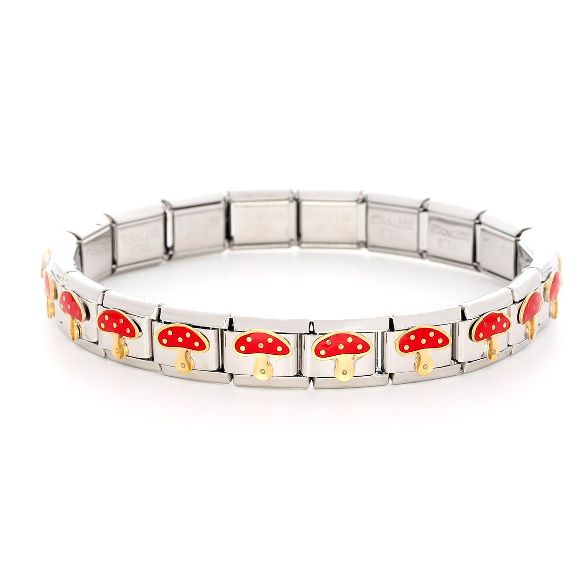 Wholesale Italian Charm Bracelet 9mm DIY Splicing Cartoon  Stainless Steel Composable Bracelet