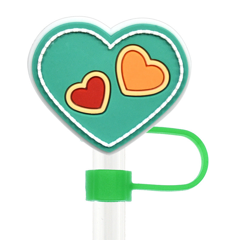 Wholesale Random 100pcs 10mm PVC Soft Straw Tube Cap ACC-SCR-RYY090