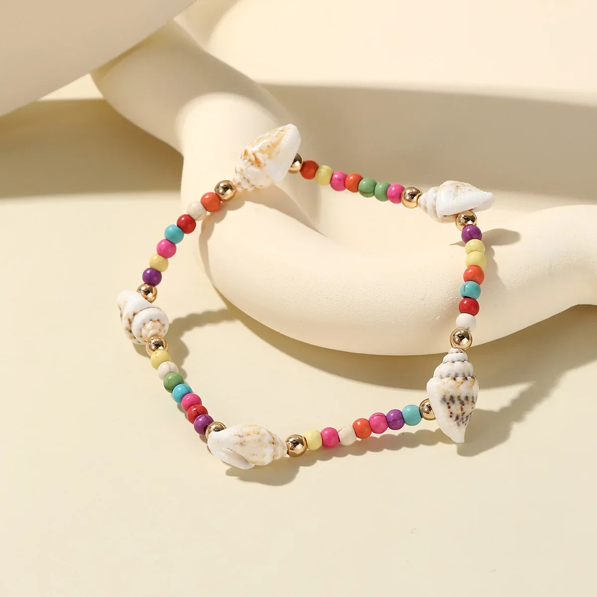Wholesale Ocean Wind Holiday Style Beach Series Beaded Shell Conch Bracelet