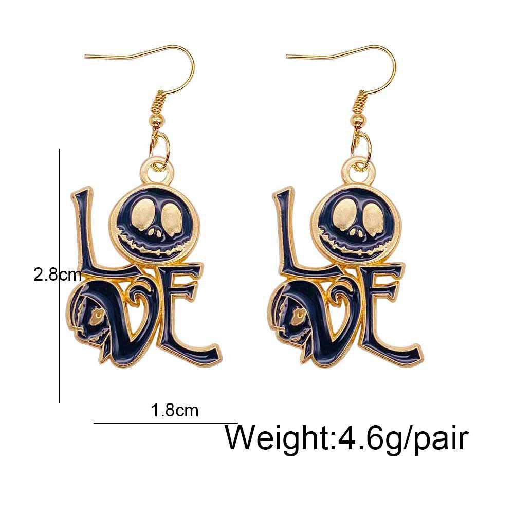 Wholesale Halloween Cartoon Ghost Pumpkin Imp Alloy Earrings ACC-ES-ChenY047