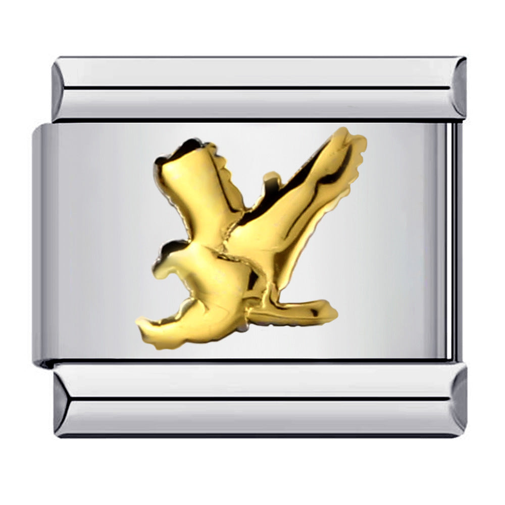 Wholesale Italian Charm Bracelet 9mm DIY Splicing Removable Star Hook Stainless Steel Composable Bracelet