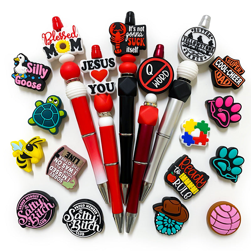 Wholesale 10pcs Christmas green Focal Beads DIY Bead Accessories