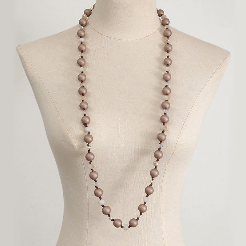 Wholesale Beads Long Necklace Sweater Chain ACC-NE-Yuchen002