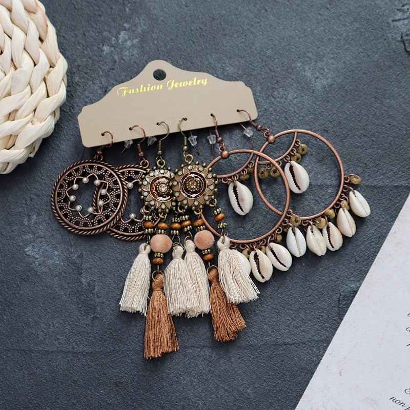 Wholesale Vintage Bohemian Ethnic Style Earrings ACC-ES-Luox005